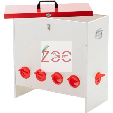 Automata fém etető - 50 kg takarmányhoz