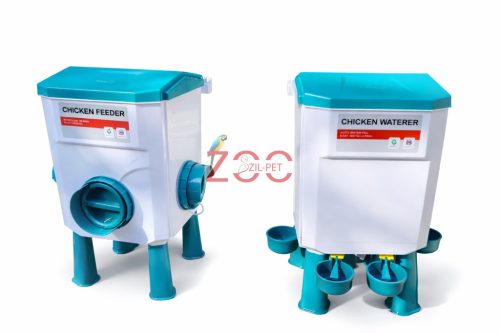 Itató és etető szett – 7,5 L itató + 5 kg etető lábakkal