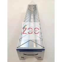 Horganyzott rácsos csibeetető, 100 cm